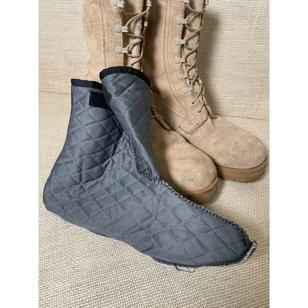 Military Field Desert Combat Boots, Vibram Sole, Cold‎ Weather inserts, Men's 12